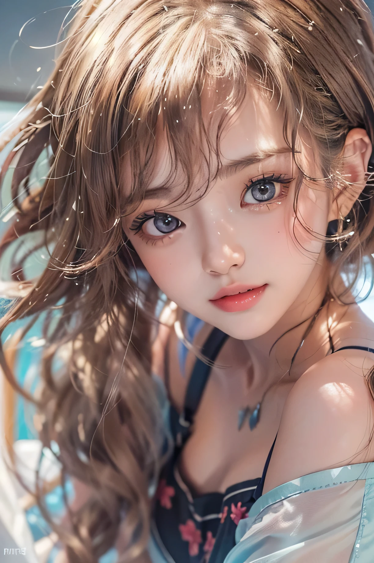 1 female, (Ultra realistic, High resolution), (highly detailed eyes, highly detailed hair, highly detailed face, Highly detailed plump lips), (off shoulder with open chest), chest, Upper body, looking for a smile, (最high quality:1.4), Raw photo, (realistic, photo-realistic:1.37), professional photos shooting, cinematic light, (Are you okay face: 1.2),Fashion model 20-year-old, cute, [[[[Pure pupils]]]], [[[[close]]]], [[[[chest]]]], [[[[head]]]], [[[[shoulder]]]], perfect eyes, perfect iris, perfect lips, perfect teeth, perfect skin, soft front light, shine, HDR, (calm colors:1.2), female portrait、white skin、((brown hair soft waves)) Best Blanc Romantico、8K resolution、Front illumination、American Girl Portrait、alone、20-year-old、Beautiful face、Upper body、medium side cut、beautiful black hair、beautiful small face woman, alone,　black theme,　look at the audience,one woman, that&#39;real, Wolfsan-6500-V1.3, anime、anime style、beautiful diamond eyes、20-year-oldのアメリカ人の女の子、braided hair、swimsuit、portrait beautiful woman, very detailedな青い顔, reality, Beautiful narrow blue eyes, huge file size, Super detailed, High resolution, very detailed, 最high quality, masterpiece, An illustration, very detailed, ticker, unite, 8k painting wallpaper, Are you okay, Are you okay details, masterpiece, 最high quality, Hvery detailed ticker uniform 8K wallpaper, face light movie lighting、cute blouse, dark background, Oil, masterpiece, diffused soft film lighting, portrait, 最high quality (perfect face:1.4),amazing girl pictures,(8K and、photorealistic:1.25) 、(lip gloss、eyelash、shiny face、shiny skin、最high quality、超High resolution、written boundary depth、chromatic aberration、caustic road lighting、natural shading、Sexy 1 Girl, Extremely cute, wonderful face and eyes, (nice nice smile), (extremely detailed Beautiful face), bright and glossy lips, (cute bikini:1.3), (very elaborate lace bra:1.5), smooth skin, Super beautiful, Charm, (最high quality:1.4), (hyper quality), (Super detailed), (hyper-realistic, Photoreal:1.37), real skin texture, intricate details, Highly detailed CG integrated 8k wallpaper, RAW photo, professional photos, cinematic lighting, ocean shore, Ocean, Palm tree,masterpiece, 最high quality, high quality, High resolution, high quality texture, high qualityの影, high detail, beautiful, Are you okayly detailed, Very detailed CG, fine texture, a realistic representation of the face, realistic, colorful, delicate, cinematic light, side light, Lens flare, ray tracing, sharp focus, (intrica