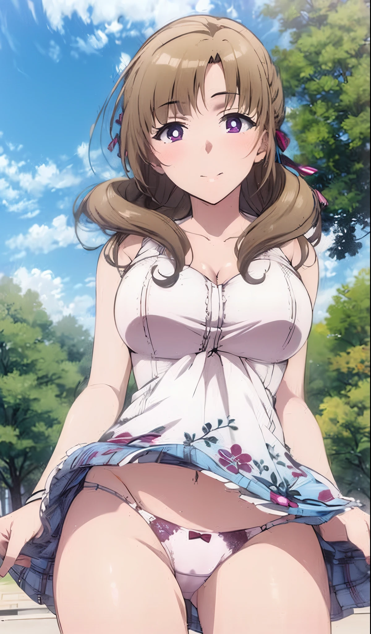 1Girl, Mamako Oosuki In the anime Okaasan Online, Very big breasts, Very detailed 