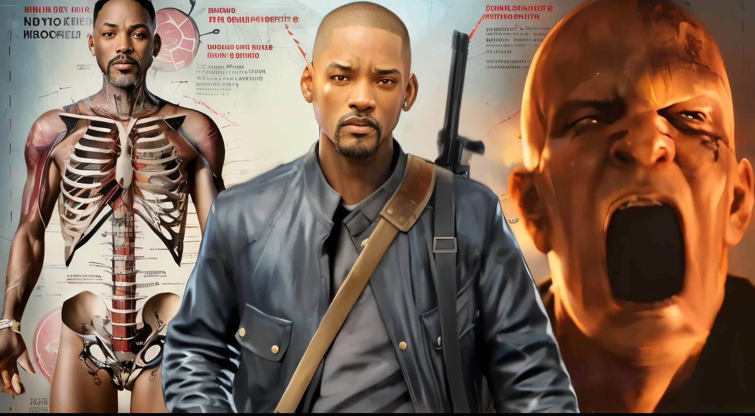 Will Smith, movie poster character, Will Smith portrait, Will Smith, de arte, Will Smith, personagem de filme, Admirador de arte, capa de filme e arte headshot, film illustration, arte conceitual do filme, detailed Admirador de arte, arte conceitual para filmes, estilo de carbono alterado, arte promocional de filme,obra de arte, Melhor qualidade, (papel de parede extremamente detalhado da unidade CG 8k), (Melhor qualidade), (best illustration), (melhor sombra), absurdos, realistic lighting, (Abismo), lindo brilho detalhado, arte de PeterMohrBacher,, yellow details, yellow background