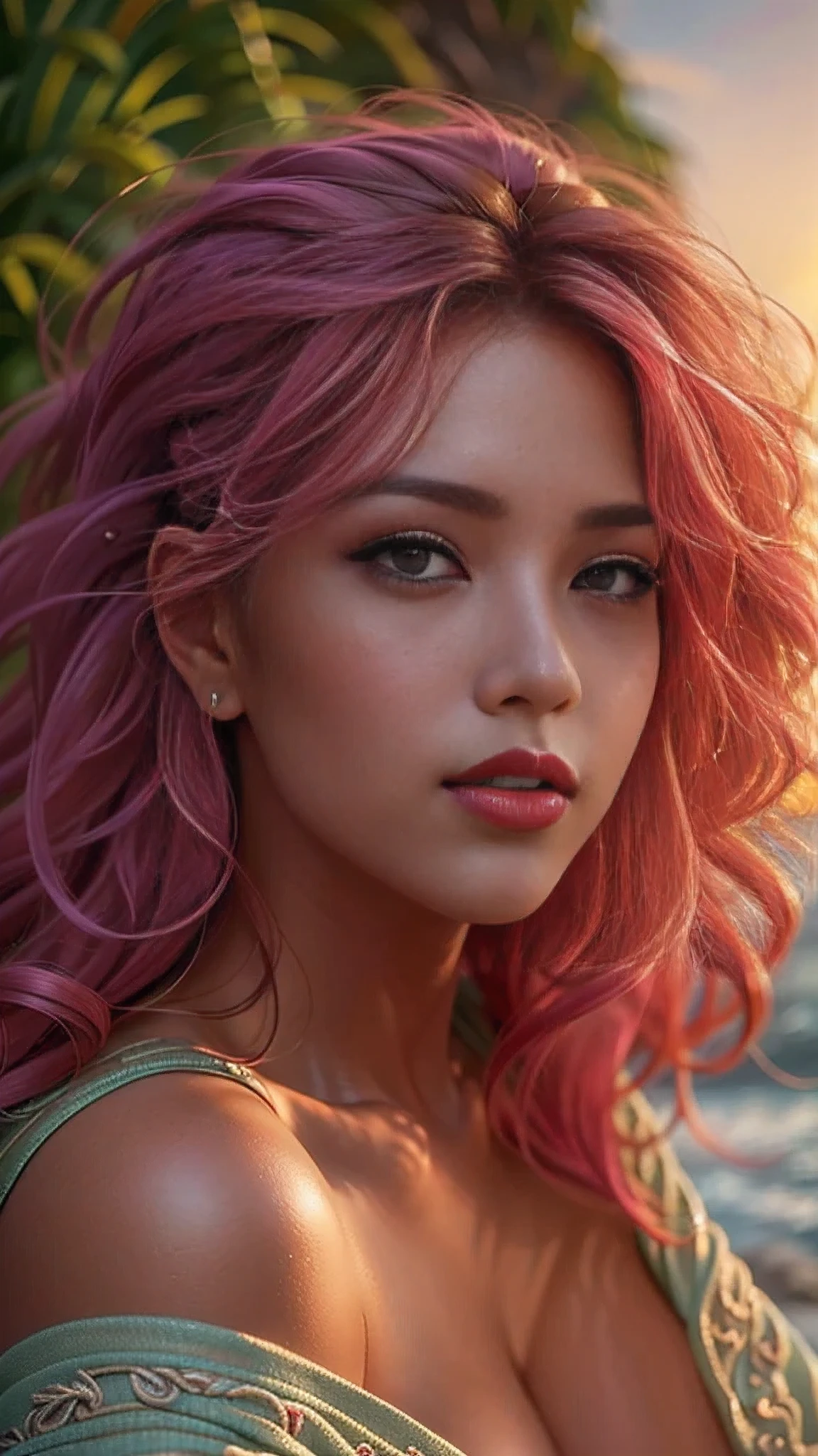 Portrait of a woman with long hair and a black shirt, Digital illustration portrait, In the art style of Bouwater, Portrait of Black Pink's Joshi, Digital Portrait, Digital Art Portrait, Realism art style, High-quality portraits, 🤤 Portrait of a Girl, Realistic art style, # The best digital paintings ever, #The best digital paintings ever, Shiny digital painting