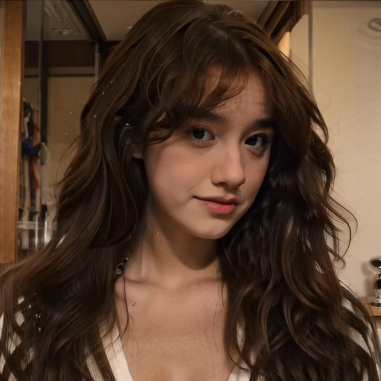 Nude without shirt and bra