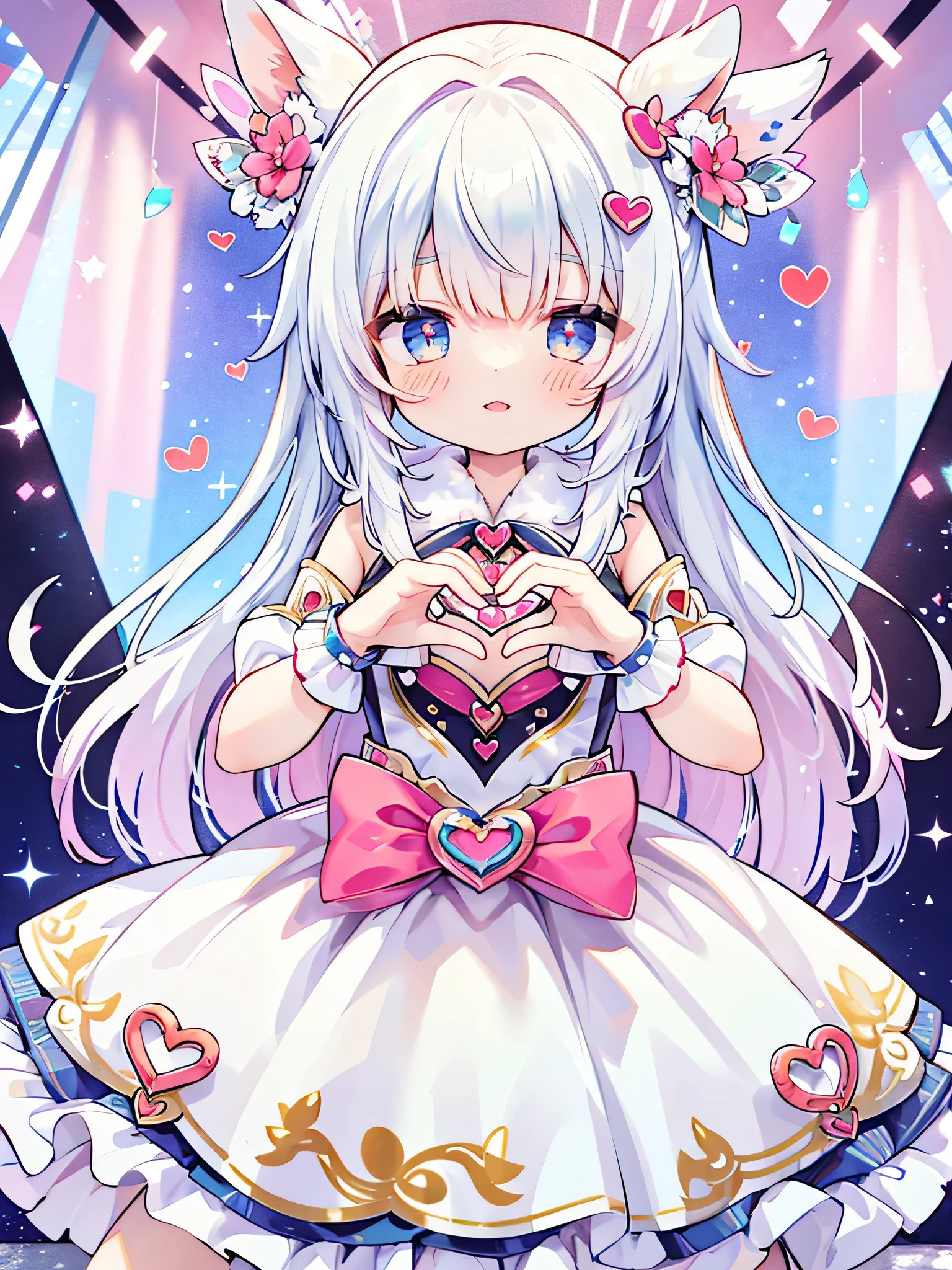 super high quality Super high quality masterpiece Idol Dress make a heart with your hands