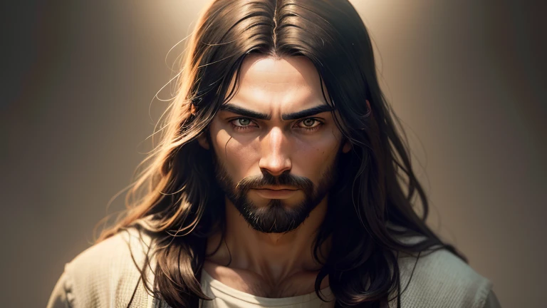 Create an epic, realistic image of Jesus Christ in a smooth cinematic portrait. Use Adobe Lightroom to enhance the photo in the photo lab, making it highly detailed and with a faded effect. Apply neutral colors with an intensity of 1.2 to achieve a harmonious balance. Use the HDR technique with a value of 1.4 to enhance details and create a more vibrant look.
Add a hyper-detailed touch to the image, with an intensity of 1.4 for impressive results, without compromising the desired cinematic look. Use warm, dramatic lights to highlight the divine presence of Jesus. Explore intricate details with a 1.1 setting, revealing the subtleties of Jesus' face and features with precision.
In the background, create a complex and engaging composition, using the Rutkowski technique with intensity 0.66. Add a blue and orange tone with a value of 0.4 to create a visually appealing contrast.