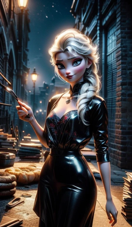 " corps entier, Tourné au milieu, center, Art conceptuel, 1fille, Porter une combinaison d'astronaute lingerie, chef-d'award-winning work, Rendu dans le style anime avec effet de painture à l'huile. (L'illustration vibrante capture l'horreur dans une atmosphère cosmique. La grande photo de l'emplacement du désert est affichée en haute définition et en résolution Clear K.), panoramique, .elsa