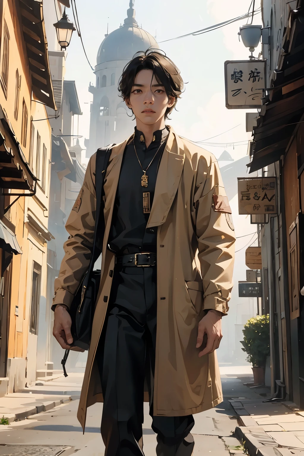 I need you to create an AI with the character's location below, taking into account the characteristics of the location, he has to appear to be at least 20 years old