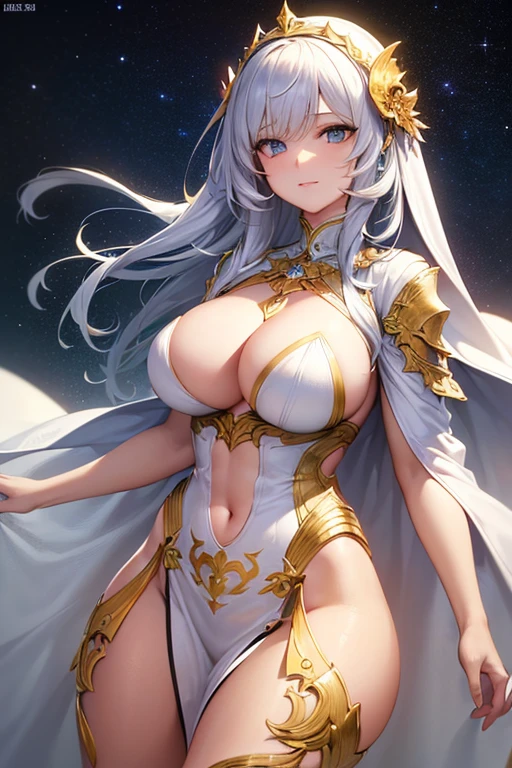 (masterpiece:1.2), best quality, high resolution, unity 8k wallpaper, (illustration:0.8), (beautiful detailed face:1.2, beautiful detailed eyes:1.2), perfect lighting, extremely detailed CG, (perfect hands, perfect anatomy),
Cute, beautiful, charming lady, shiny hair, lustrous skin,
milf, married woman, soft With a gentle appearance and a gentle mother-like atmosphere,
Cute, beautiful, charming lady,
Blue eyes, big eyes,
(1 girl), highly detailed eyes, (fractal art:1.3), colorful, most detailed, (perfect face), shiny skin, HDR, (Golden lines in a white cloak:1.2), Milky Way, (stripes of light), impressive visuals, (dynamic streak, path of light:1.2), Bright colors, (phoenix), (dragon)