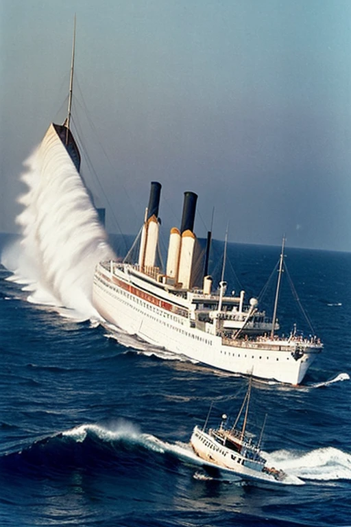 The Nautilus rams the Titanic