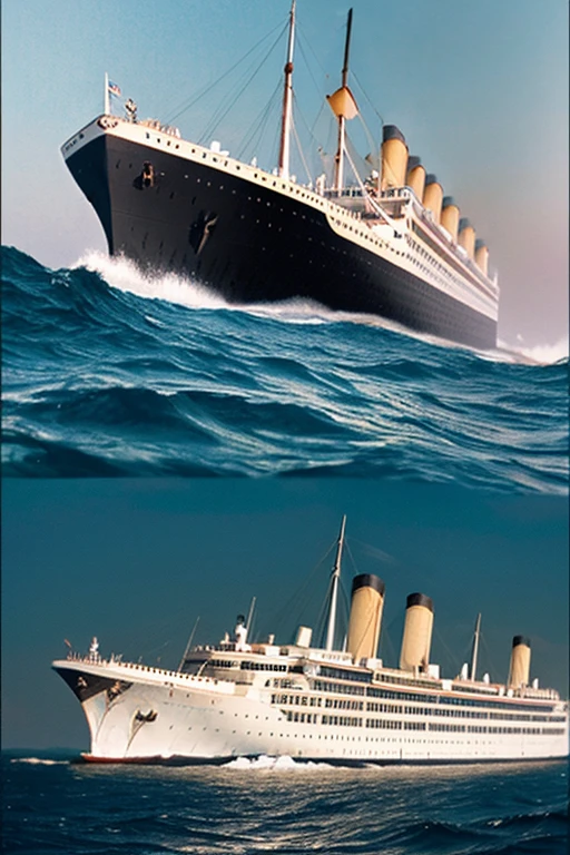The Nautilus rams the Titanic