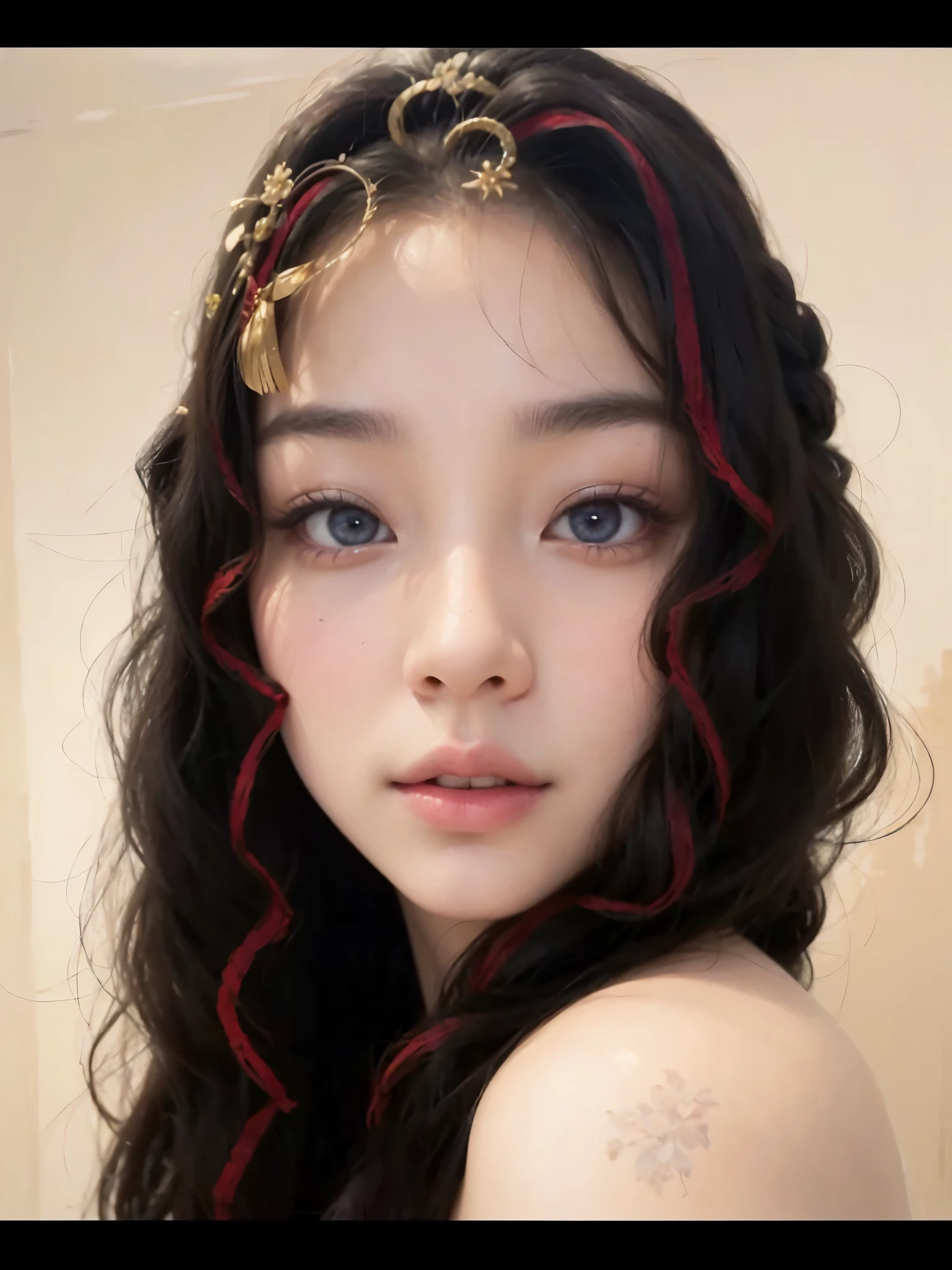 (detailed face,beautiful detailed eyes,beautiful detailed lips,wearing traditional clothing),traditional Asian garden,soft lighting,medium:oil painting,delicate brushstrokes,vibrant colors,serene atmosphere,subtle background elements,highres,realistic