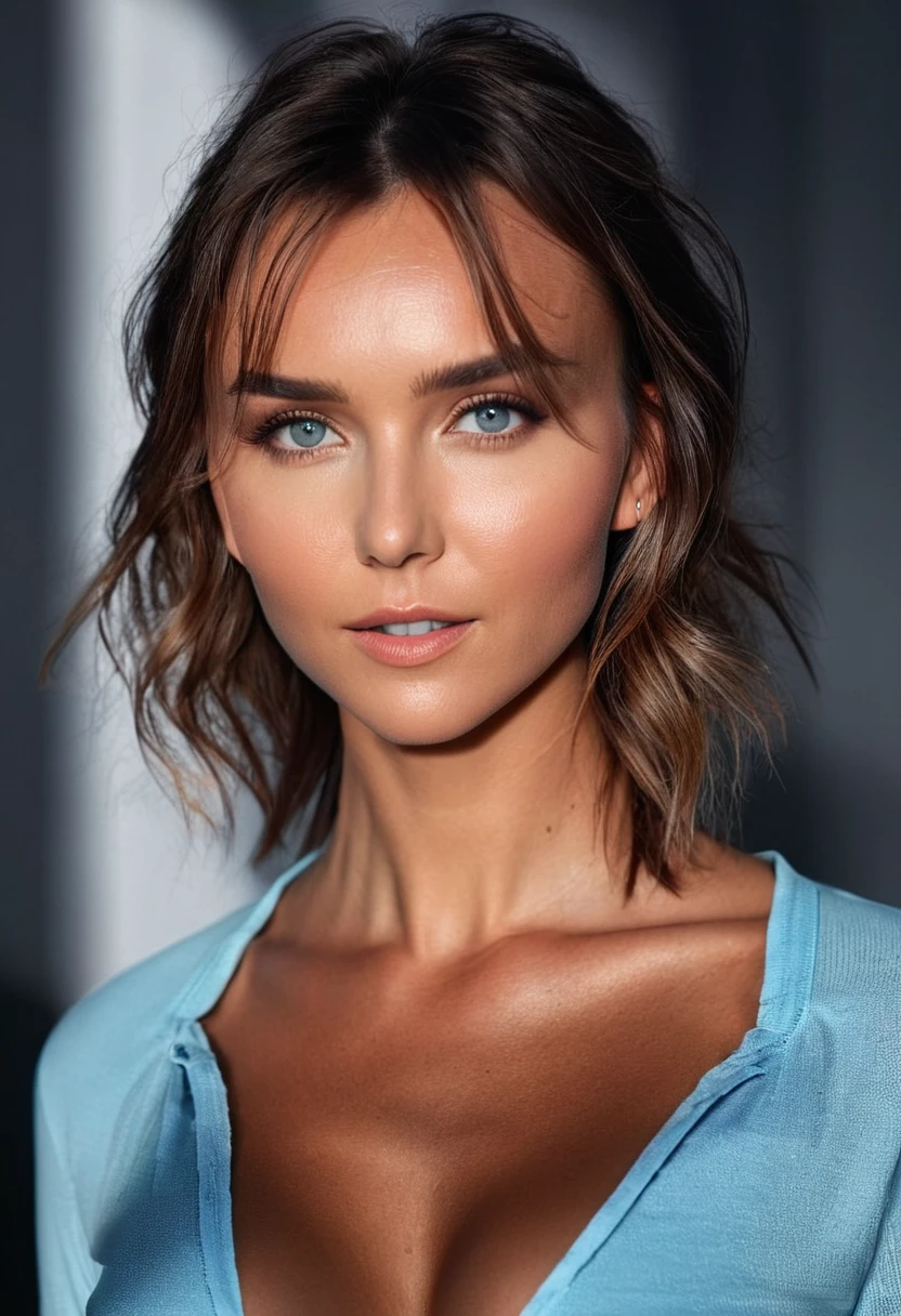 rachel_cook, woman, ((portrait, open red shirt , cleavage, medium brests, black pants)), gym, ((detailed skin texture,dark night, midnight)), ((sharp face, detailed face, realistic face, natural skin, realistic skin, detailed skin, pores, detailed eyes,realistic eyes, light blue eyes)),, (masterpiece, best quality, ultra-detailed, best shadow), high contrast, (best illumination), ((cinematic light)), colorful, hyper detail, dramatic light, intricate details, (1 girl, solo) , ultra detailed artistic photography, dreamy, backlit, shadows, ultra high definition, 8k, ultra sharp focus, ultra high quality model, soft lighting, film photography, analogue photography, hyperrealism,