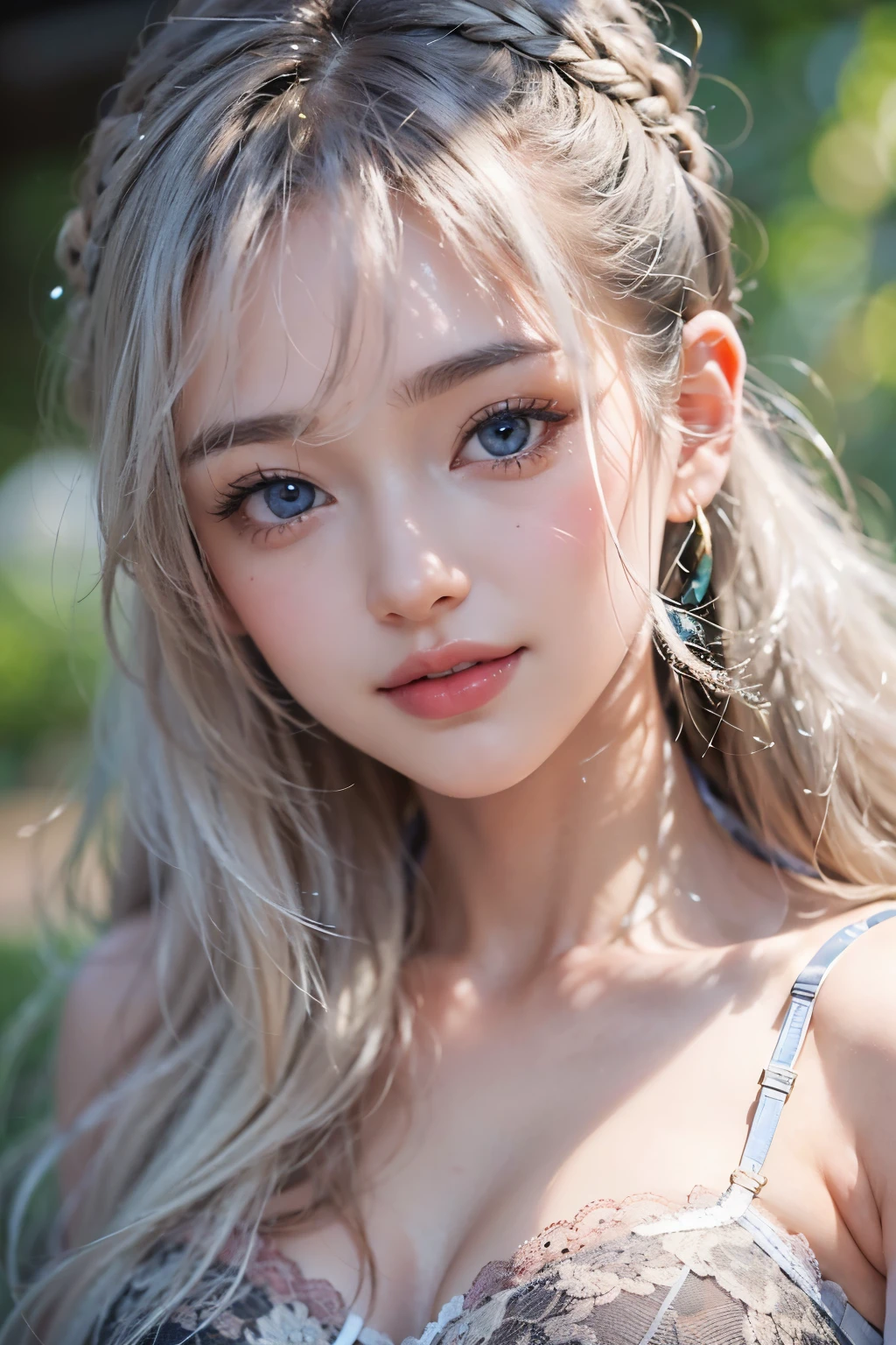 1woman, (Ultra realistic, high res), (highly detailed eyes, highly detailed hair, highly detailed face, highly detailed plump lips), (off shoulder with open breasts), breasts, upper body, caute smile, (best quality:1.4), Raw photo, (realistic, photo-realistic:1.37), professional photography, cinematic light, (fine face: 1.2),fashion model 20 years old, cute, [[[[pure eyes]]]], [[[[closeup]]]], [[[[chest]]]], [[[[neck]]]], [[[[shoulders]]]], perfect eyes, perfect iris, perfect lips, perfect teeth, perfect skin, soft front light, glow, HDR, (muted colors:1.2), Retrato da mulher、white skin、((cabelo Castanho ondas suaves)) Best Blanco Romantico、8k resolution、Frente Illuminada、アメリカの女の子のPortrait、solo、20-year-old、beautiful face、whole body、super sexy、medium side cut、beautiful black hair、beautiful little face woman, solo,　black theme,　look at the audience,one woman, It&#39;s real, Wolfsan-6500-V1.3, anime、animeスタイル、beautiful diamond eyes、20 year old american girl、braided hair、swimsuit、portrait beautiful detailed woman, very detailedな青い顔, Reality, beautiful narrow blue eyes, huge file size, Super detailed, High resolution, very detailed, highest quality, masterpiece, An illustration, very detailed, ticker, Unite, 8K painting wallpaper, fine, fine details, masterpiece, highest quality, Hvery detailed ticker uniform 8K wallpaper, face light movie lighting、cuteブラウス, dark background, oil, masterpiece, diffused soft film lighting, Portrait, highest quality (perfect face:1.4),stunning girl pictures,(8K and、photorealistic:1.25) 、(lip gloss、eyelashes、shiny face、shiny skin、highest quality、超High resolution、Depth of the bounds written、chromatic aberration、caustic road lighting、natural shading、sexy 1girl, Extremely cute, Amazing face and eyes, (Beautiful lovely smile), (extremely detailed beautiful face), bright and shiny lips, (cute bikini:1.3), (very elaborate lace bra:1.5), smooth skin, super beautiful, attractive, (Best Quality:1.4), (hyper quality), (Ultra-detailed), (hyper-realistic, Photorealsitic:1.37), Authentic skin texture, complex details, extremely detailed CG unified 8k wallpaper, RAW Photos, professional photograpy, Cinematic lighting, coast, sea, palm trees,masterpiece, best quality, high quality, High definition, High quality texture, High quality shadow, high detail, beautiful detailed, finely detailed, extremely detailed cg, detailed texture, a realistic representation of the face, realistic, colorful, delicate, Cinematic Light, sidelighting, Lens Flare, Ray tracing, sharp focus, (intrica