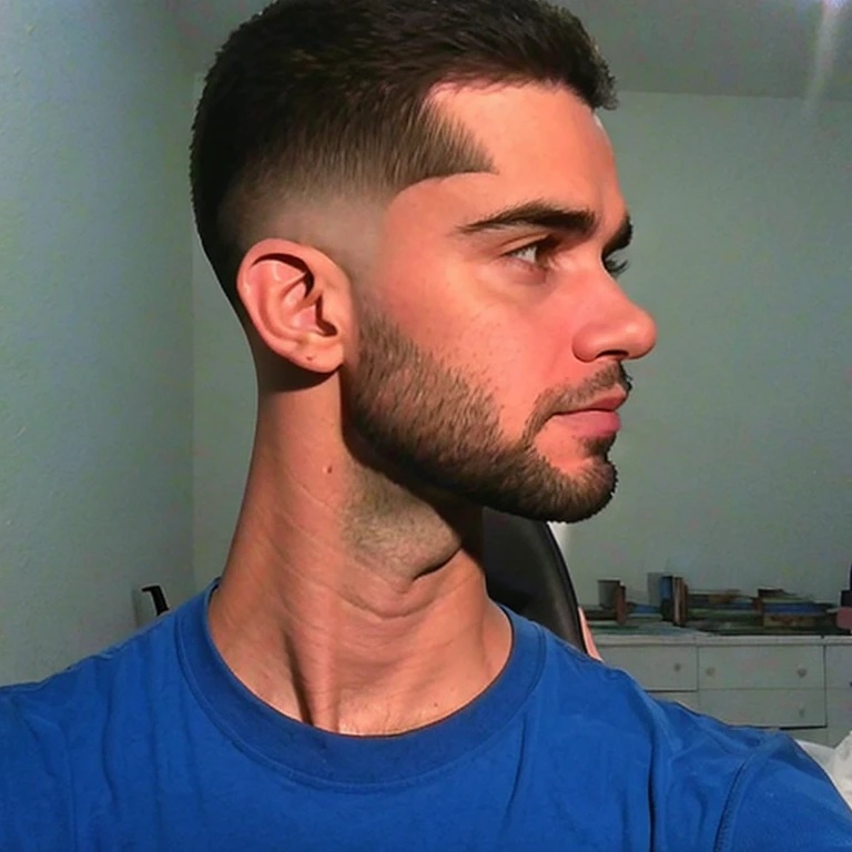 (masterpiece, best quality:1.2), brunette, male, brown eyes, masculine, tall, face, portrait, 