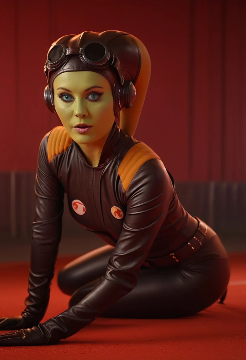 bdsm, bondage, on all fours Portrait of one beautiful hera syndulla wearing a skimpy outfit, (cute face dutch lara), lying in tight latex catsuit,((bondage harness, seamless Latex)) seamless suit, dynamic pose, masterpiece,(background: Fetish ,red lights), perfect face, style: shiniez ((Best quality, 8k, Masterpiece :1.3)), hera syndulla , solo, 1 girl, beautiful mature Swedish college hera syndulla , in track outfit, outside on track field, ((slim, petite)), photorealistic, photo, masterpiece, realistic, realism, photorealism, high contrast, photorealistic digital art trending on Artstation 8k HD high definition detailed realistic, detailed, skin texture, hyper detailed, realistic skin texture, armature, best quality, ultra high res, (photorealistic:1.4),, high resolution, detailed, raw photo, sharp re, by lee jeffries nikon d850 film stock photograph 4 kodak portra 400 camera f1.6 lens rich colors hyper realistic lifelike texture dramatic lighting unrealengine trending on artstation cinestill 800, marathon, sexy marathon uniform, soft breasts, moles under left eyes, big huge breasts, wearing running bra, underpants, perfect body, visible navel and cleavage, huge cleavage, (full body:1.6), sexy figure, (big boobs:1.4), (big ass:1.2), (masterpiece) (perfect body:1.4), (luxurious high heels), marathon, running,