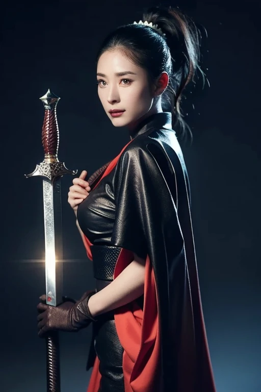 warrior,arms,armor,sword,alone,japanese armor,warrior,long hair,black hair,holding,knife,holding arms,topknot,looking at the viewer,cigarette,1 girl,hair ornaments,ponytail,sheath,black eye,holding sword,shoulder armor,Blood,male focus,Hairpin,kusazuri,sheathed,gloves,kimono,Blood splatter,Are standing,black gloves,looking to the side,cowboy shot,Wind,breastplate,realistic,high ponytail,floating hair,sheath,
highest quality,masterpiece,very delicate and beautiful,cg,unity,8k wallpaper,wonderful,finely,masterpiece,official art,very detailed cg unity 8k wallpaper,incredibly absurd,huge file size,Super detailed,High resolution,very detailed,