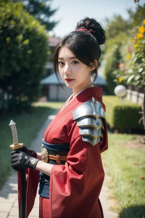 warrior,arms,armor,sword,alone,japanese armor,warrior,long hair,black hair,holding,knife,holding arms,topknot,looking at the viewer,cigarette,1 girl,hair ornaments,ponytail,sheath,black eye,holding sword,shoulder armor,Blood,male focus,Hairpin,kusazuri,sheathed,gloves,kimono,Blood splatter,Are standing,black gloves,looking to the side,cowboy shot,Wind,breastplate,realistic,high ponytail,floating hair,sheath,
highest quality,masterpiece,very delicate and beautiful,cg,unity,8k wallpaper,wonderful,finely,masterpiece,official art,very detailed cg unity 8k wallpaper,incredibly absurd,huge file size,Super detailed,High resolution,very detailed,