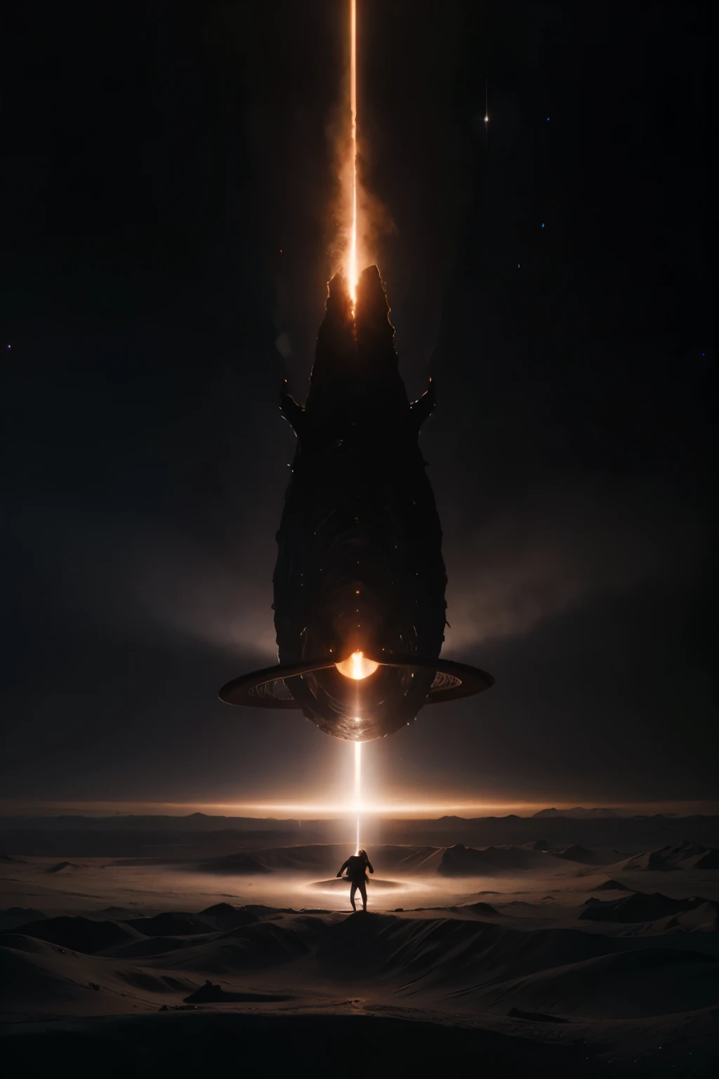 black hole fighting a giant mythological creature