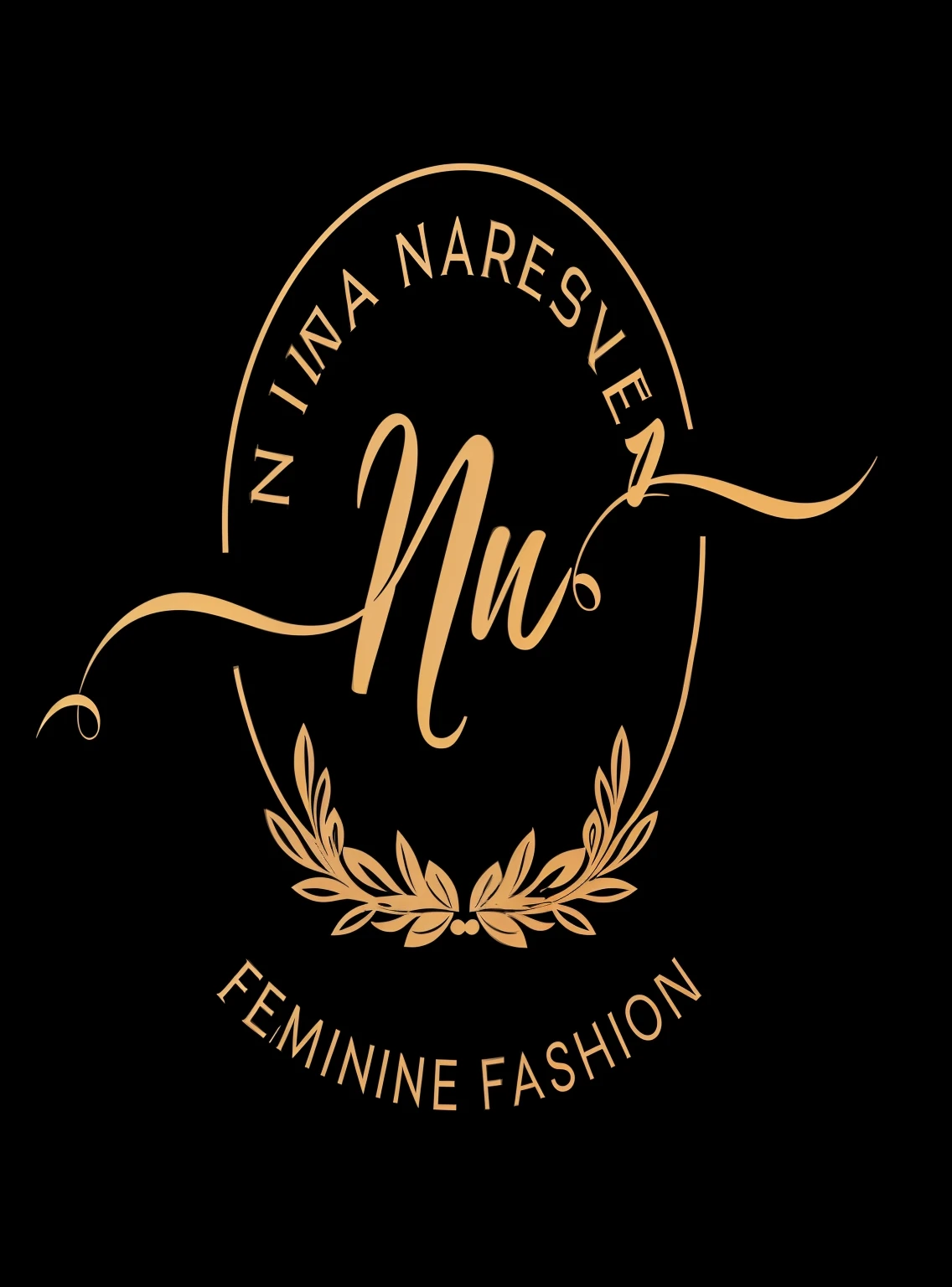the logo for the feminine fashion boutique, in style of nadine ijewere, rounded logo, by Josef Navrátil, femme, by Max Švabinský, navel, inspired by Josef Navrátil, feminine curves, fashion clothing, by Terese Nielsen, inspired by Nagasawa Rosetsu, inspired by Nadya Rusheva