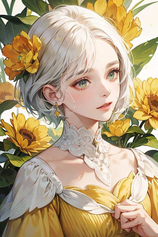 Grams wears a yellow, floral dress, and has a piece of coral in her hair. Her white hair is parted, as with everyone else in her family, and while her skin is paler than the others, her shell is still dark green. She has wrinkles on her face and pursed lips. Her other features resemble those of Kapp'n. SPARKLE; GLITTER
