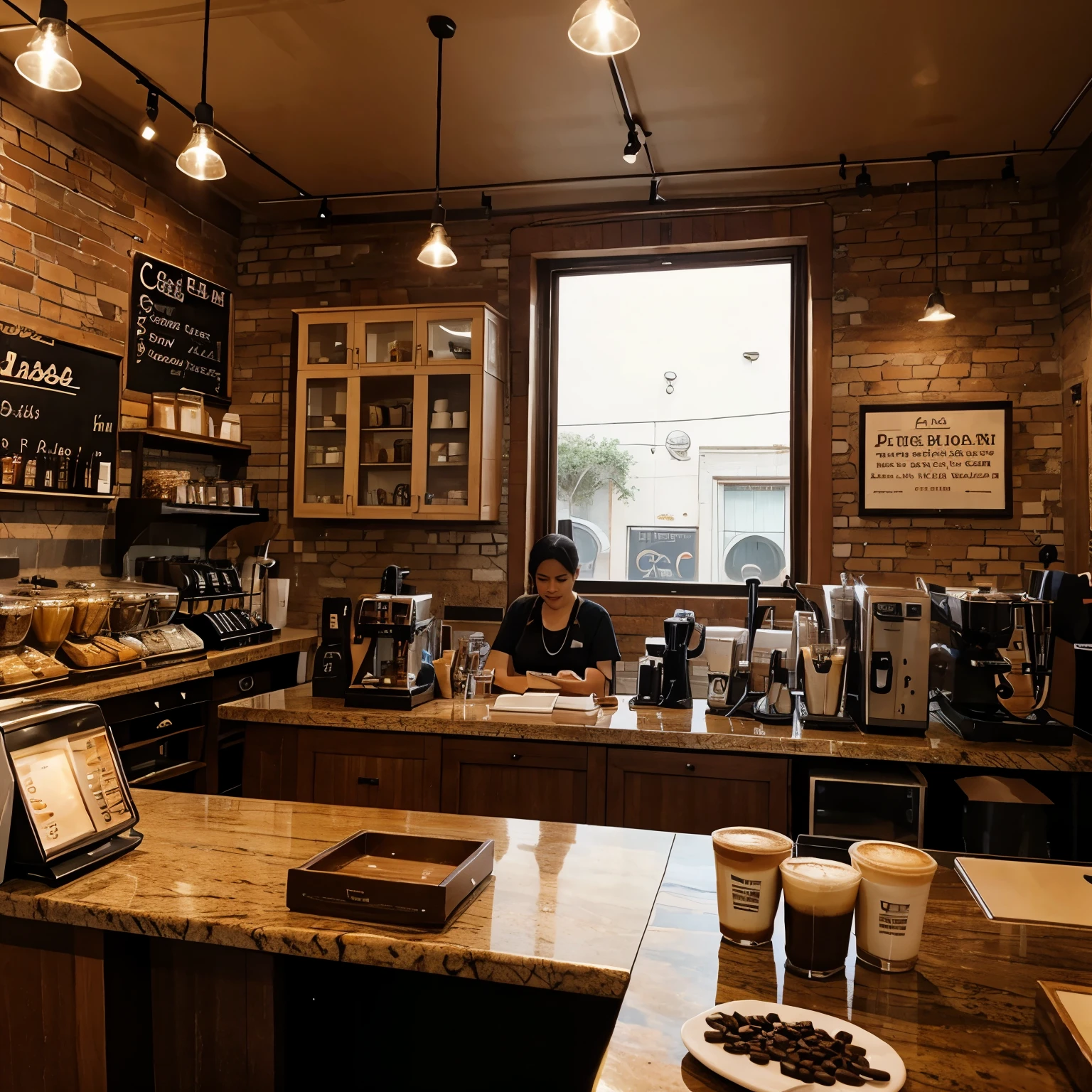 Anniversary photo of a coffee shop 