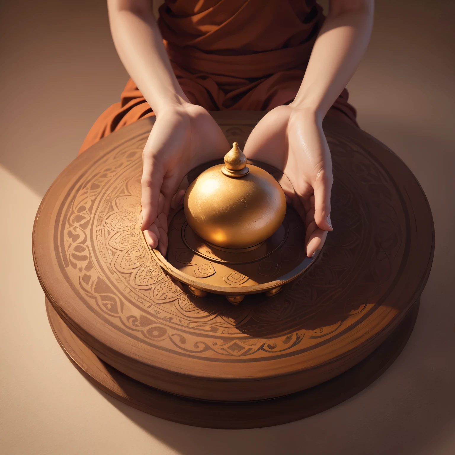 Detailed simple drawing of Understanding the characteristics and beliefs of Mahayana Buddhism 