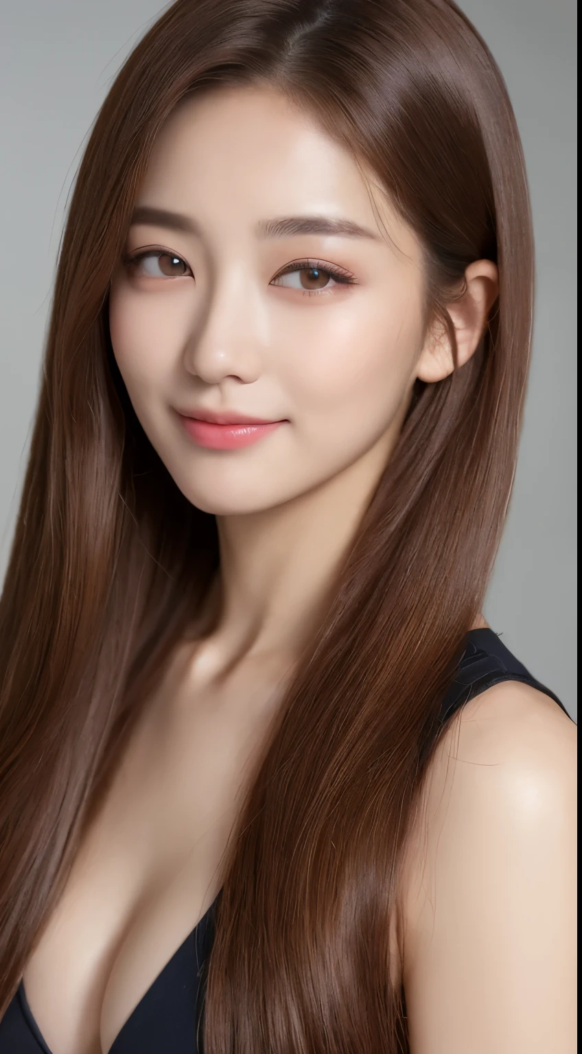 ((top-quality、8K、​masterpiece:1.3))、Beautiful 20 year old girl with perfect body shape、K-pop Idol Face、Slim Abs Beauty:1.3、(Hairstyles Brown Hair Shortcuts、Colossal tits)、doress:1.1、Super fine face、Delicat eyes、double eyelid、A smile with shame、Duan、Full body photo