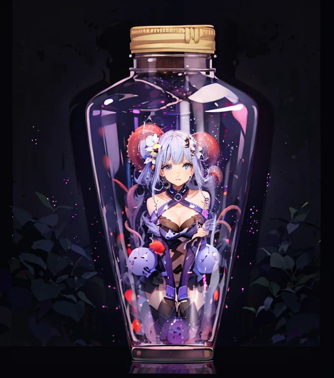 Jelly Toy, Jelly Body, jelly girl, Jelly sculpture, Jelly Figure, Jelly tentacles, Purple Jelly Material, All Purple Jelly Skin, Purple jelly-like transparent body, Purple colloidal shapes, Purple Jelly One Piece Gelcoat, Transparent gelcoat, purple big breasts jelly gel coat、camel toe、huge tit、nipple puff、cleavage、Bottle Fairy