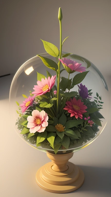 Various floral and leaf patterns, 3d, --automatic
