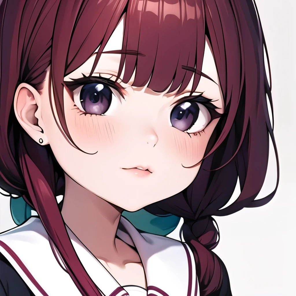 (masterpiece, best quality:1.2), Emoticon packages,red hair,black eyes