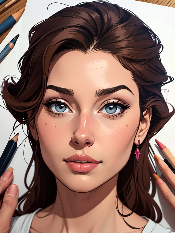 Personagem Salma Haiek Imagem de desenho animado de uma mulher .cartoon style illustration, estilo de arte dos desenhos animados, estilo de arte dos desenhos animados, digital illustration style, design de personagens altamente detalhado, arte digital detalhada fofa,, Design de personagens de retrato, beautiful digital illustration, retrato de alta qualidade, Arte em quadrinhos, Corpo inteiro