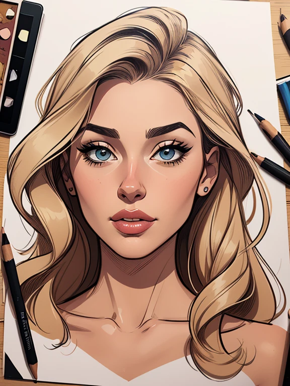 Personagem Salma Haiek Imagem de desenho animado de uma mulher .cartoon style illustration, estilo de arte dos desenhos animados, estilo de arte dos desenhos animados, digital illustration style, design de personagens altamente detalhado, arte digital detalhada fofa,, Design de personagens de retrato, beautiful digital illustration, retrato de alta qualidade, Arte em quadrinhos, Corpo inteiro