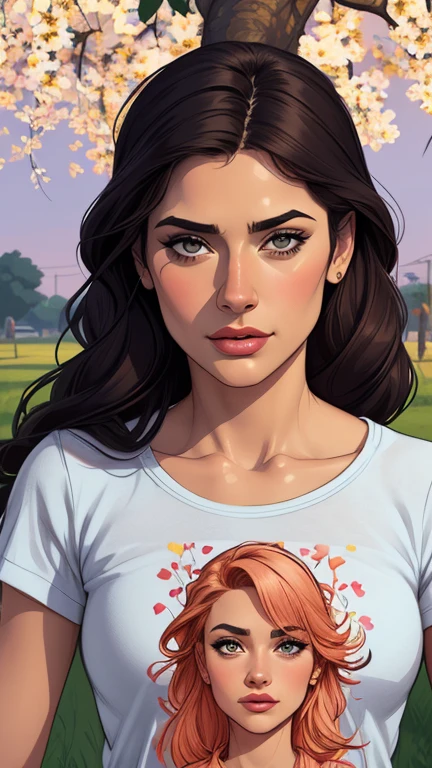 Personagem Salma Hayek (nua  roupas  nua pelada sem roupas)  imagem de desenho animado de uma mulher jovem  .cartoon style illustration, estilo de arte dos desenhos animados,digital illustration style, design de personagens altamente detalhado, arte digital detalhada profissional, floresta  Design de personagens de retrato, beautiful digital illustration, retrato de alta qualidade, Arte em quadrinhos, mulher jovem.  expression of sexual desire well-aligned braided hair . Roupas leves de primavera