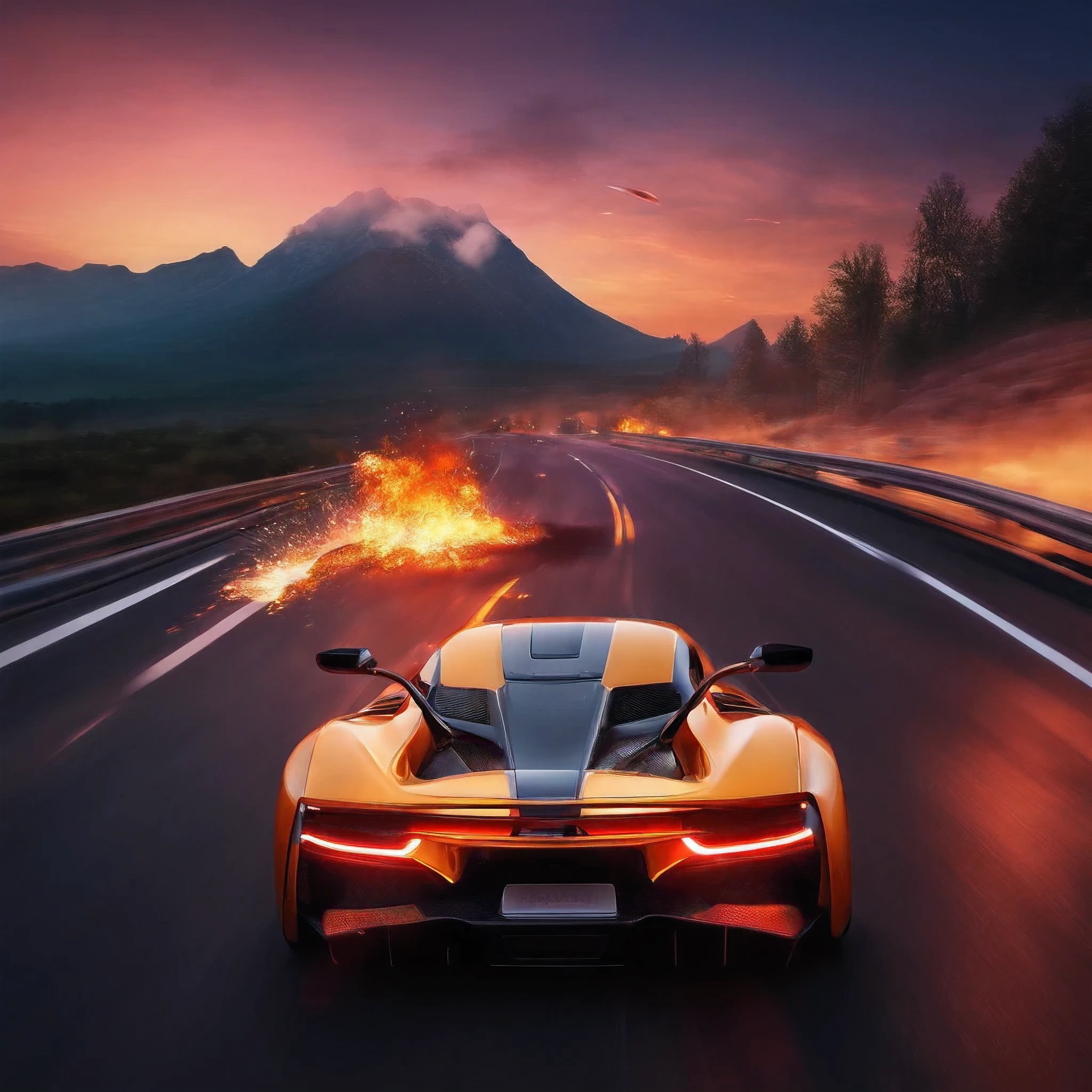 Creat a cover page for gaming video in which I am trying to win game in game asphalt 9 and add some fire of accident 