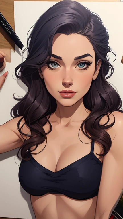 estilo de desenho animado:1.2), mulher Imagem de desenho animado de uma mulher , roupas sensuais , garota super fofa, cartoon style illustration, estilo de arte dos desenhos animados, estilo de arte dos desenhos animados, digital illustration style, design de personagens altamente detalhado, arte digital detalhada fofa, City fan art, design de personagem retrato, beautiful digital illustration, retrato de alta qualidade, arte em quadrinhos, retrato do design do personagem, white background Buso without clothes and medium breasts female character from The Lord of the Rings