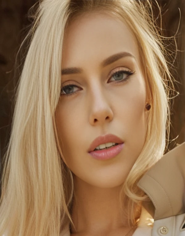 Blonde with long hair、Close-up of woman wearing jacket, Elise Theron, Yelena Belova, Anastasia Ovchinnikova, advance, Inspired by Caroly Lotz, Face like ester exposed, Magdalena more often, Scarlett Haze, by Emma Andijewska, Dashataran