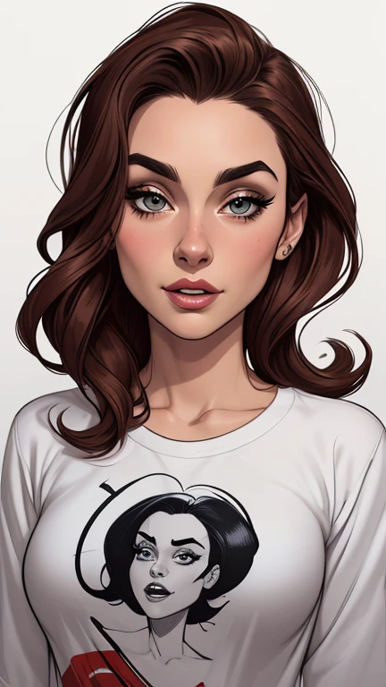 estilo de desenho animado:1.2), fundo branco mulher Imagem de desenho animado de uma mulher , roupas sensuais , garota super valente destemida , cartoon style illustration, estilo de arte dos desenhos animados, estilo de arte dos desenhos animados, digital illustration style, design de personagens altamente detalhado, arte digital detalhada fofa, City fan art, design de personagem retrato, beautiful digital illustration, retrato de alta qualidade, arte em quadrinhos, retrato do design do personagem, white background Buso without clothes and medium breasts female character everyone in Scream the movie actresses