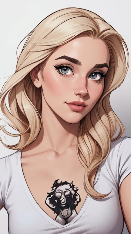 estilo de desenho animado:1.2), fundo branco mulher Imagem de desenho animado de uma mulher , roupas sensuais , garota super valente destemida , cartoon style illustration, estilo de arte dos desenhos animados, estilo de arte dos desenhos animados, digital illustration style, design de personagens altamente detalhado, arte digital detalhada fofa, City fan art, design de personagem retrato, beautiful digital illustration, retrato de alta qualidade, arte em quadrinhos, retrato do design do personagem, white background Buso without clothes and medium breasts female character cast of friends