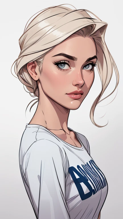 estilo de desenho animado:1.2), fundo branco mulher Imagem de desenho animado de uma mulher , roupas sensuais , garota super valente destemida , cartoon style illustration, estilo de arte dos desenhos animados, estilo de arte dos desenhos animados, digital illustration style, design de personagens altamente detalhado, arte digital detalhada fofa, City fan art, design de personagem retrato, beautiful digital illustration, retrato de alta qualidade, arte em quadrinhos, retrato do design do personagem, white background Buso without clothes and medium breasts female character cast of friends