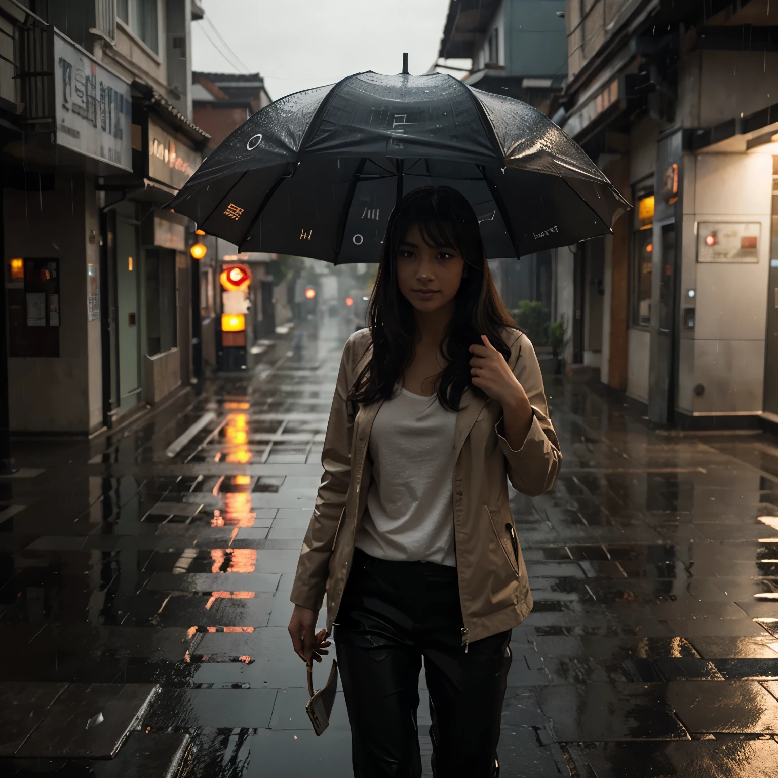 Satisfactory image of rain