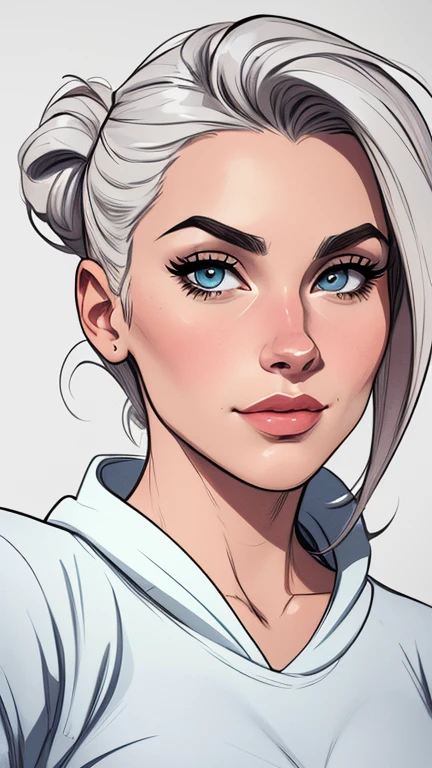 estilo de desenho animado:1.2), fundo branco mulher Imagem de desenho animado de uma mulher , roupas sensuais , garota super valente destemida , cartoon style illustration, estilo de arte dos desenhos animados, estilo de arte dos desenhos animados, digital illustration style, design de personagens altamente detalhado, arte digital detalhada fofa, City fan art, design de personagem retrato, beautiful digital illustration, retrato de alta qualidade, arte em quadrinhos, retrato do design do personagem, white background Buso without clothes and medium breasts female character cast of friends