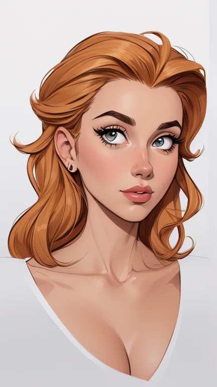 estilo de desenho animado:1.2), fundo branco mulher Imagem de desenho animado de uma mulher , roupas sensuais , garota super valente destemida , cartoon style illustration, estilo de arte dos desenhos animados, estilo de arte dos desenhos animados, digital illustration style, design de personagens altamente detalhado, arte digital detalhada fofa, City fan art, design de personagem retrato, beautiful digital illustration, retrato de alta qualidade, arte em quadrinhos, retrato do design do personagem, white background Busty without clothes and medium breasts female character cast of friends with 80&#39;s clothes and 80&#39;s hairstyle Cartoon style