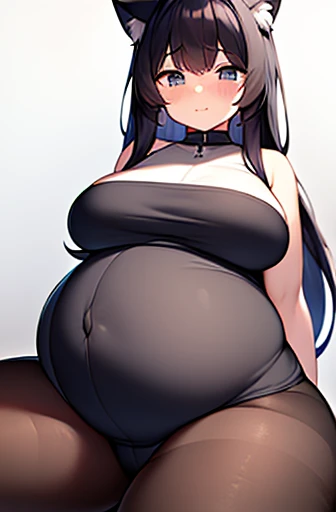 pregnant with many girls, Have cat ears,Pregnant, childbirth, work、A belly so huge that it can&#39;t exist in reality、Belly on the verge of bursting、Looks very painful、small face、Giant belly、Big belly、、masterpiece、embarrassed look、Are fat、Belly bigger than body、Exposed、big breasts