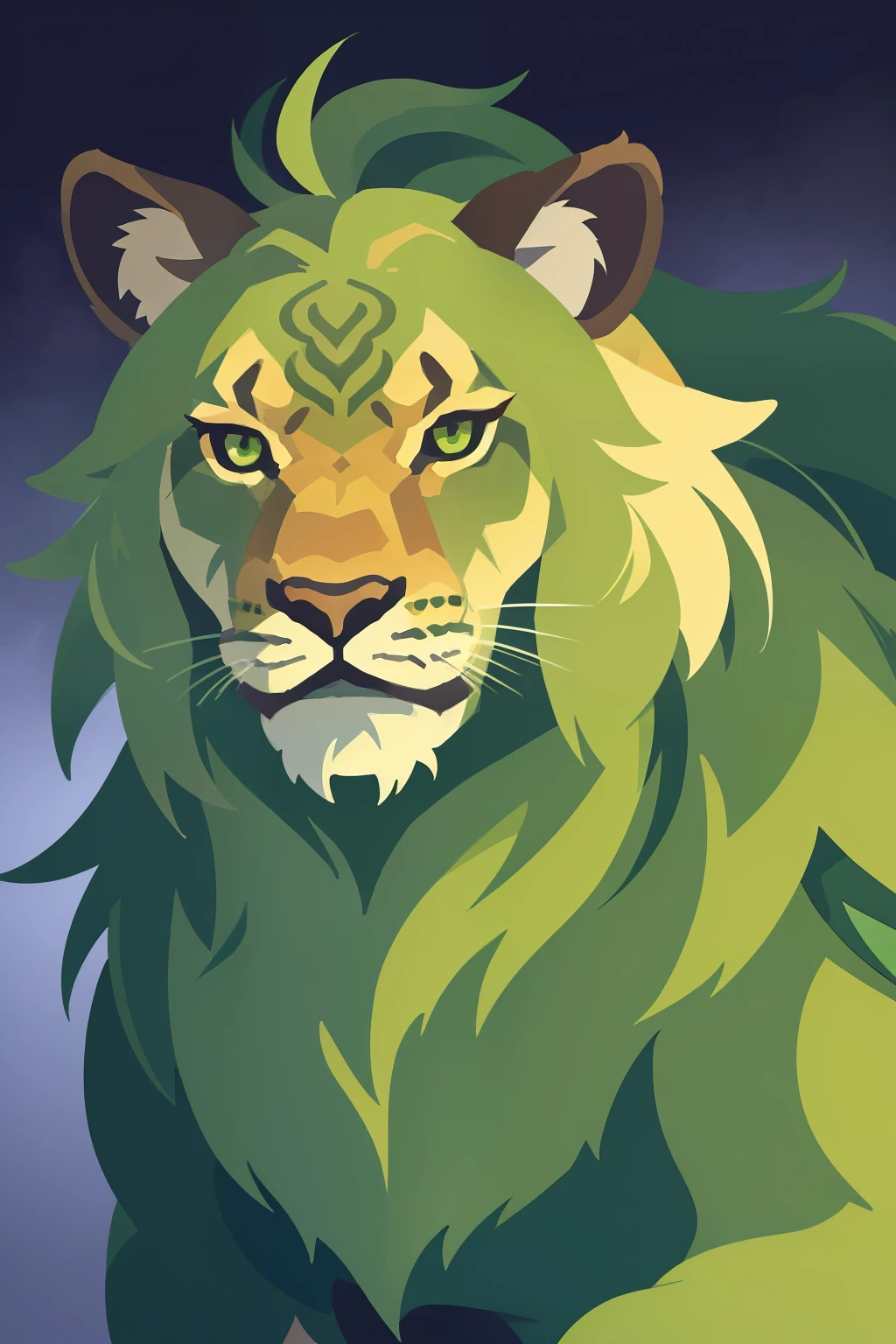 (Masterpiece anime image), (stunningly detailed), Green lion character, ((intricately designed fur)), ((expressive green eyes)), ((realistic whiskers and mane)), ((dynamic pose with muscular build)), ((unique character design)), anime, ((vibrant colors and shading)), ((striking and iconic)) --s2
(Masterpiece green anime lion image), Ultra-detailed, Anime character depicting a lion, ((realistically modeled fur texture and shading)), ((vivid and expressive green eyes)), ((lifelike whiskers and mane render)), ((powerful and dramatic pose with impressive muscle definition)), ((one-of-a-kind character design