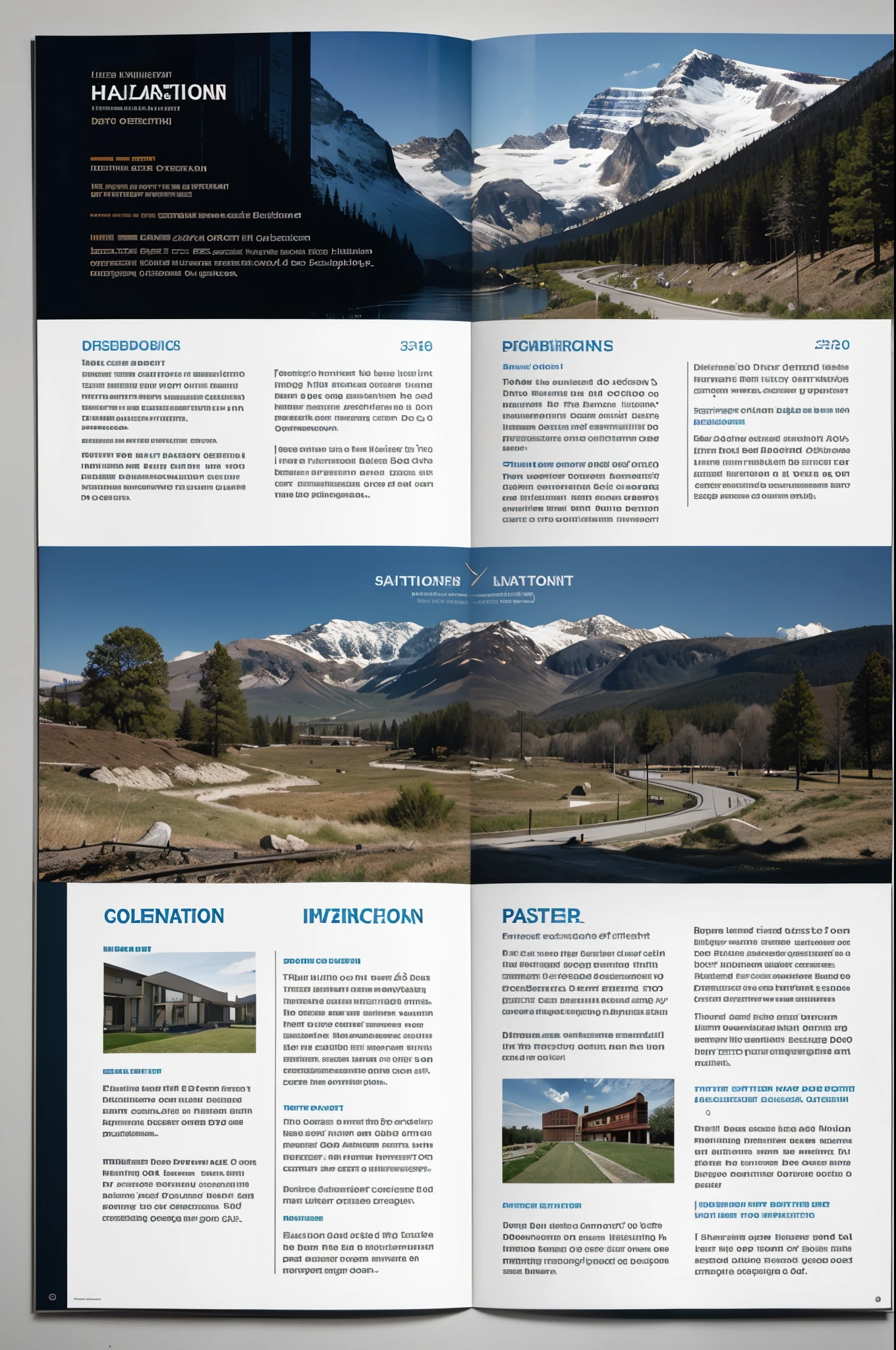 design and layout a brochure that features the different human-induced hazards