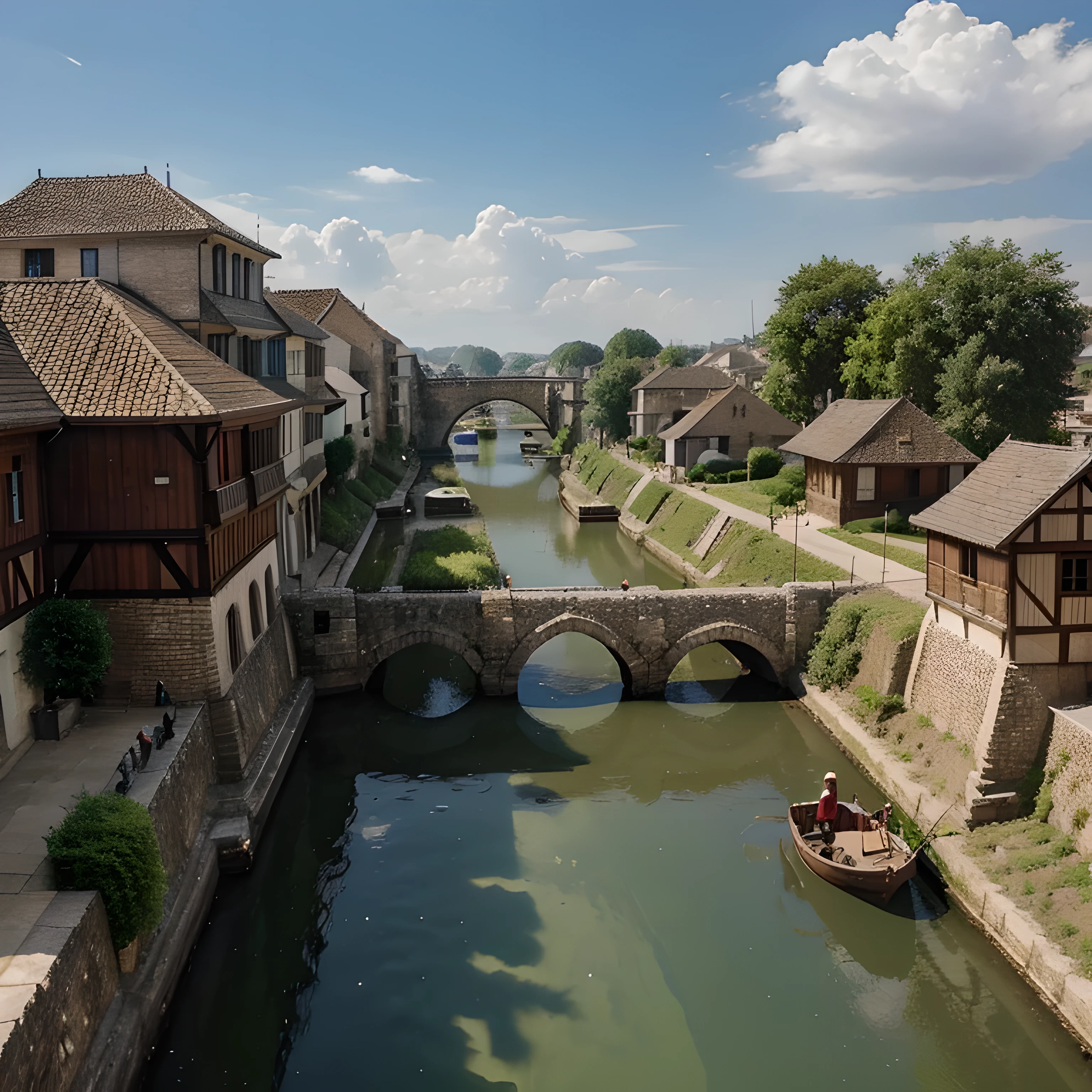 Create what cities were like in the Middle Ages