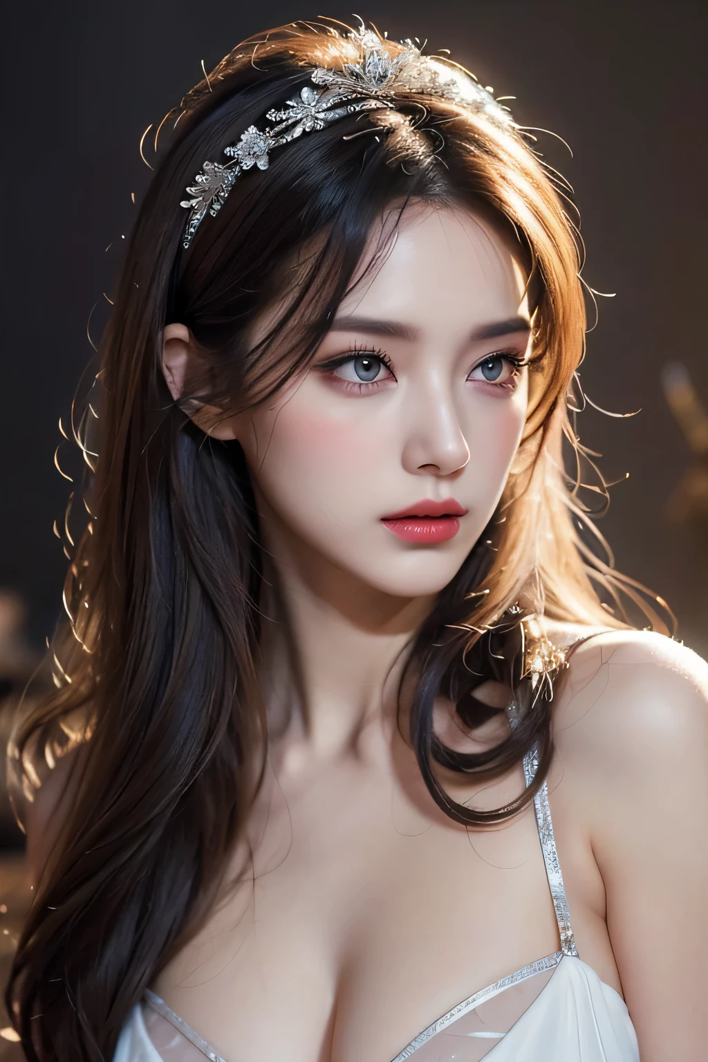 4K,((Highest quality)), ((masterpiece)) , BREAK,(((one girl))),(( Equal left and right eyes)),((anatomical body)),(Gaunt:1.2),(detailed),((In the Airplane)),((One girl)),((nude)),naked,(()),((flat chest:1.6)), (stare at viewer with stern eyes:1.5),((one girl)),(bitting own lip:1.1),(angry:0.9),nose blush,(shamefull:1.2),(bob cut hair),surprised,(Lanky:1.4), ((beautiful realistic face)),((intricate choker necklace)), ((intricate earrings)), beautiful korea women, beautiful young south korea women, young and adorable korean faces, gorgeous young korean women, korean girls, girls cute beautiful faces, korean female idol portraits, young and cute asian faces , cute natural anime faces, asian cute faces,((finely detailed face)),((symmetrical eyes)),((glistening eyes)),((glistening eyes )),((large eyes)),(( pretty eyes)),(detailed),Perfect Face,((One girl)), ((clear eyes)),((show nipples)),((beautiful skin)),(don't wear anything) ,(((show nipples))),(upper body),((naked))