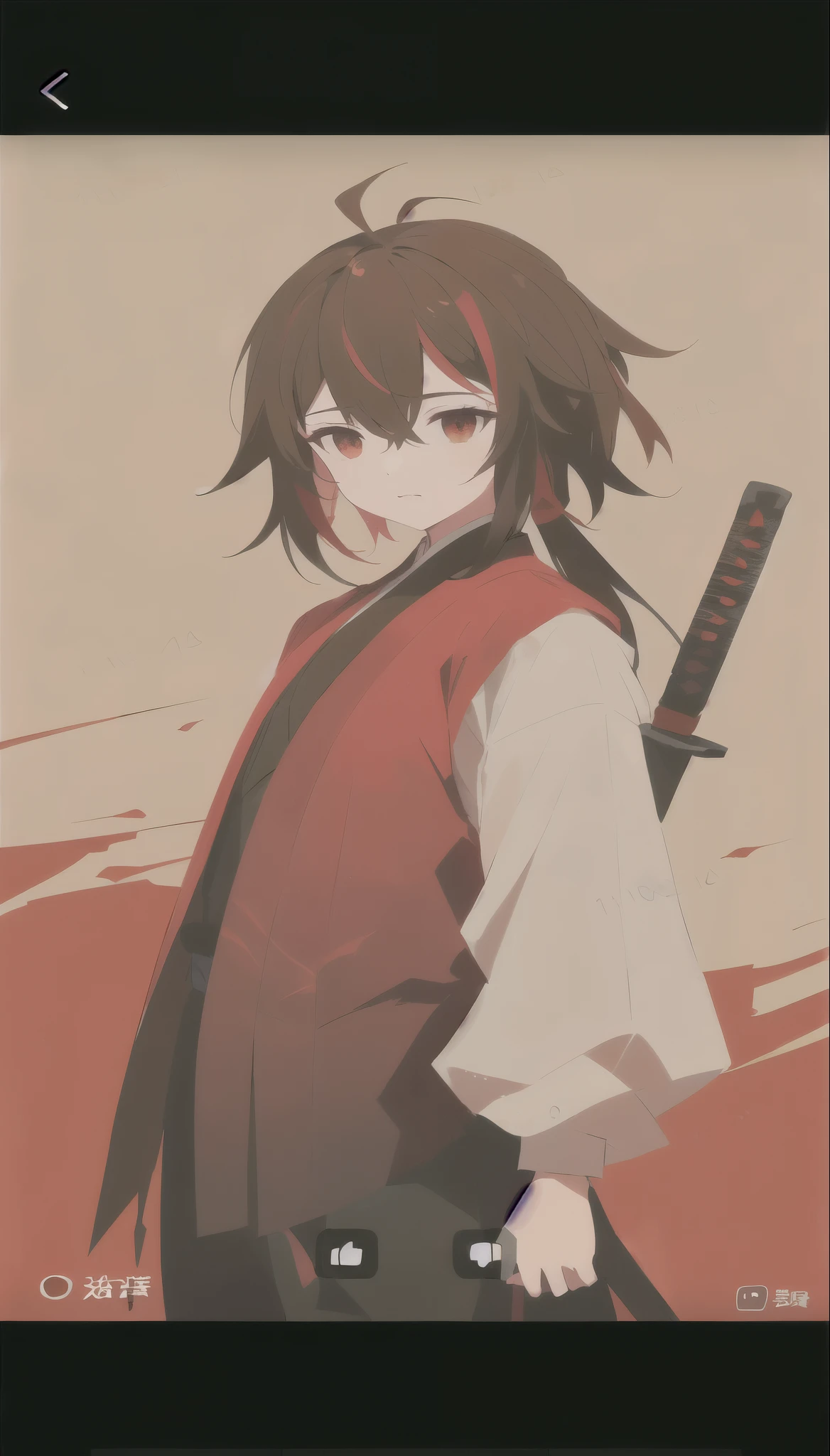 anime girl with a sword in her hand and a red background, heroine 👀 :8, Ryuko Maai, Dragon King, Samurai sword, female anime characters, anime characters, anime style characters, (anime girl), anime style 4k, Demon Slayer Rui fan art, author：golden flame, High quality anime art style, Kuvshinov Ilya, anime cover