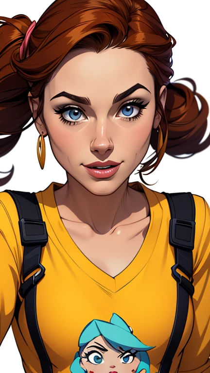 Personagens femininas meninas (maldosas sadomasoquistas) animado:1.2), mulher Imagem de desenho animado de uma mulher , roupas sensuais , garota super fofa, cartoon style illustration, estilo de arte dos desenhos animados, estilo de arte dos desenhos animados, digital illustration style, design de personagens altamente detalhado, arte digital detalhada fofa, City fan art, design de personagem retrato, beautiful digital illustration, retrato de alta qualidade, arte em quadrinhos, retrato do design do personagem, white background Buso without clothes and medium breasts