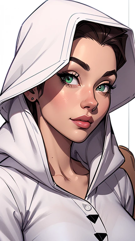 estilo de desenho animado:1.2), Yvonne Strahovski mulher Imagem de desenho animado de uma mulher , roupas sensuais , garota super fofa, authoritarian would be facial expressioncartoon style illustration, estilo de arte dos desenhos animados, estilo de arte dos desenhos animados, digital illustration style, design de personagens altamente detalhado, arte digital detalhada fofa, City fan art, design de personagem retrato, beautiful digital illustration, retrato de alta qualidade, arte em quadrinhos, retrato do design do personagem, white background Buso without clothes and medium breasts, beautiful and symmetrical body curves