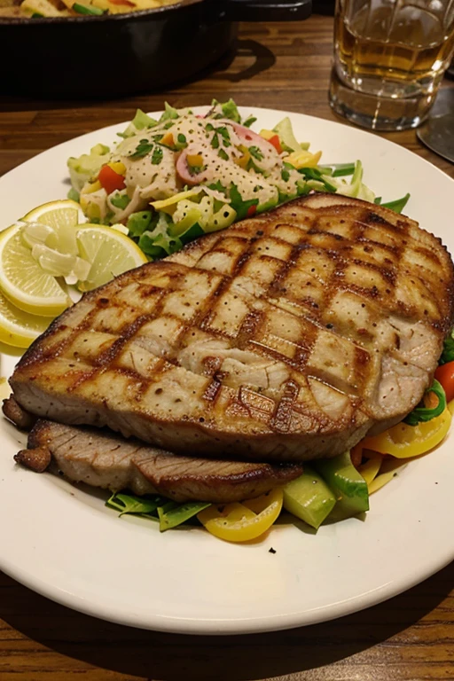 solo quiero un bife de res a la parrila con fondo de pasto  