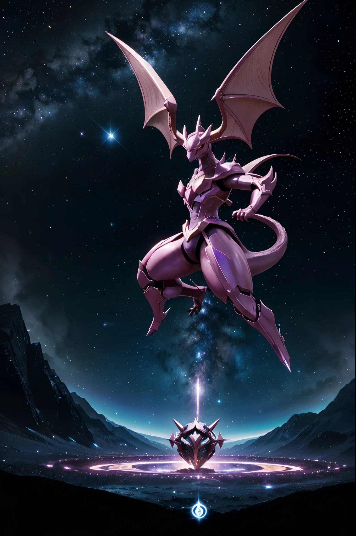 pseudo legendary pokemon with one evolution, that is cosmic and dragon type